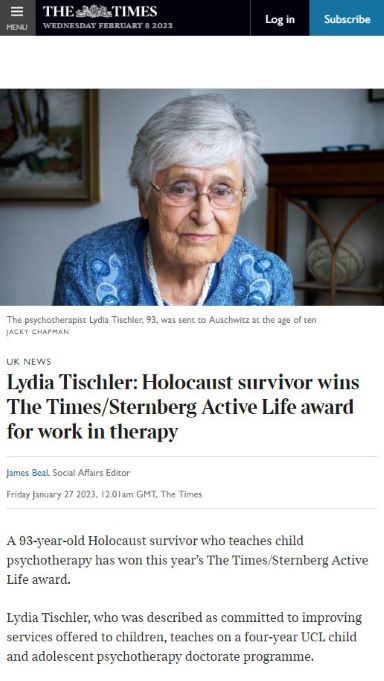 Lydia Tischler The Times's article